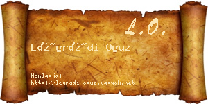 Légrádi Oguz névjegykártya